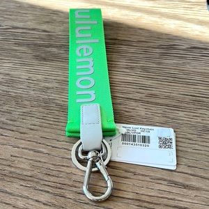 Lululemon Never Lost Keychain - pretty neon, “Scream Green”. LAST ONE